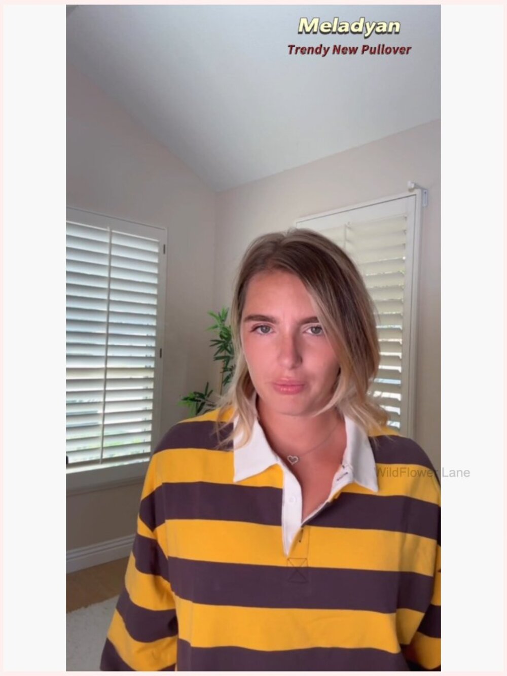 Striped Rugby Polo Sweatshirt Oversized Long Sleeve V Neck Y2K Pullover Top - Picture 6 of 6